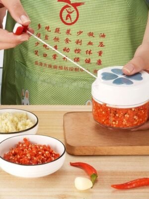 Household Multi-function Kitchen Garlic Device Manual Pull Pounding Garlic