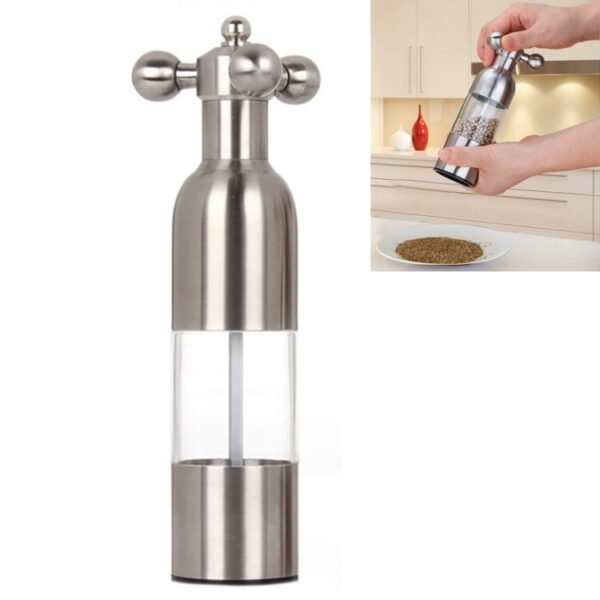 MICLAN Stainless Steel 304 Rudder Shape Grinder Pepper Grinding Machine, Size : L