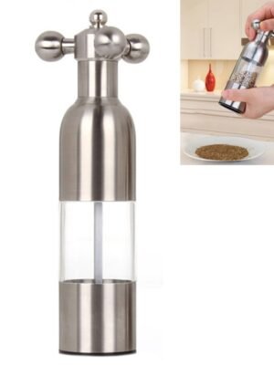 MICLAN Stainless Steel 304 Rudder Shape Grinder Pepper Grinding Machine, Size : S