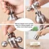 MICLAN Stainless Steel 304 Rudder Shape Grinder Pepper Grinding Machine, Size : L