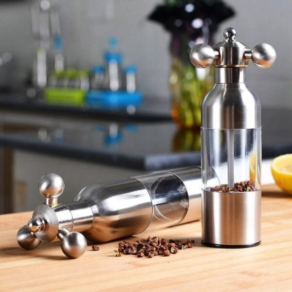 MICLAN Stainless Steel 304 Rudder Shape Grinder Pepper Grinding Machine, Size : L