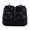 Ball Shape 4-Grid Silicone Ice Cube Mold