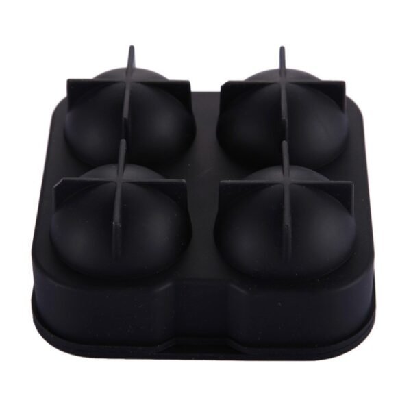 Ball Shape 4-Grid Silicone Ice Cube Mold