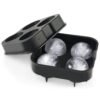 Ball Shape 4-Grid Silicone Ice Cube Mold