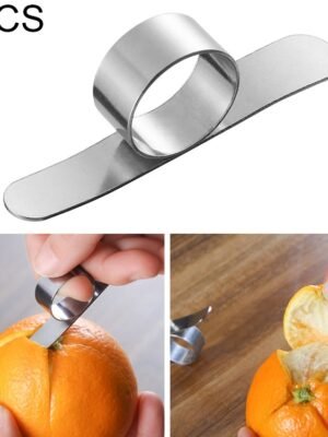 5 PCS Stainless Steel Finger Open Orange Peeler Parer Tool