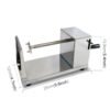 Stainless Steel Manual Spiral Tornado Tower Hand Shake Potato Rotary Chips Twister Slicer Cutter