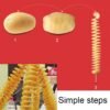 Stainless Steel Manual Spiral Tornado Tower Hand Shake Potato Rotary Chips Twister Slicer Cutter