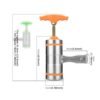 3 Molds Household Manually Small Stainless Steel Pressing Style Handhold Noodle Machine, 3 Molds