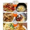 3 Molds Household Manually Small Stainless Steel Pressing Style Handhold Noodle Machine, 3 Molds