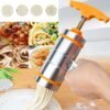 4 Molds Household Manually Small Stainless Steel Pressing Style Handhold Noodle Machine, 4 Molds