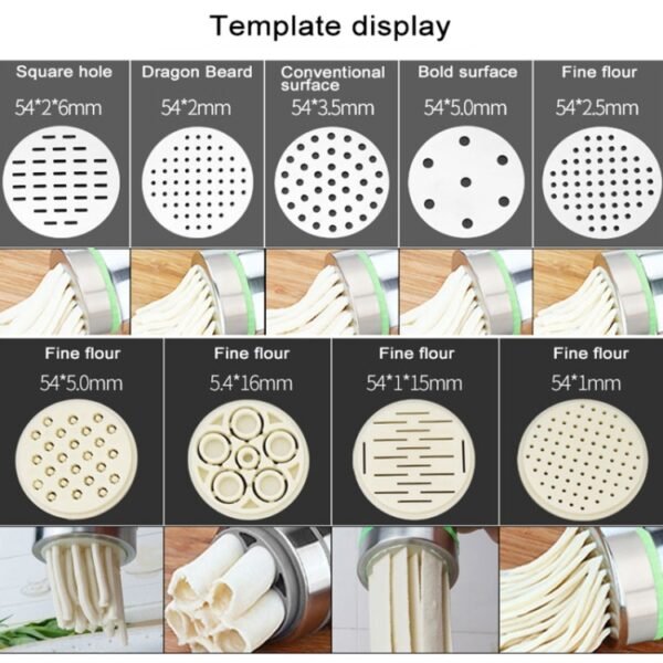4 Molds Household Manually Small Stainless Steel Pressing Style Handhold Noodle Machine, 4 Molds