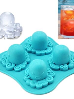 Adorable Octopus Mold Silicone Ice Cube Tools Ice Cream Cube Tray / Ice Mold