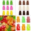 2 PCS 50 Holes Small Bear Chocolate Tray Silicone Mold Cookie Mold Candy Mold, Random Color Delivery, Size: 19*13.7*1cm