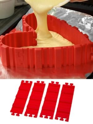 Silicone Cake Mold Baking Tools DIY Multi-shape Cake Mold Kitchen Accessories,4 PCS DIY Cake Mold