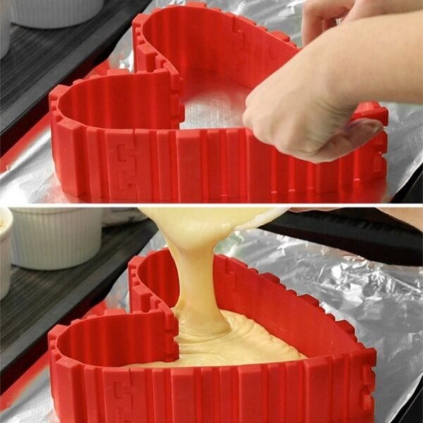 Silicone Cake Mold Baking Tools DIY Multi-shape Cake Mold Kitchen Accessories,4 PCS DIY Cake Mold