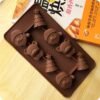 2 PCS Christmas Tree Santa Claus Chocolate Dessert Pastry Kitchen Baking Silicone Ice Lattice Mold