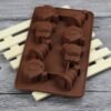 2 PCS Christmas Tree Santa Claus Chocolate Dessert Pastry Kitchen Baking Silicone Ice Lattice Mold