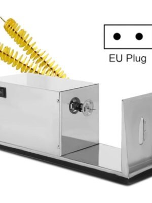 Stainless Steel Electric Tornado Potato Tower Crane, EU Plug