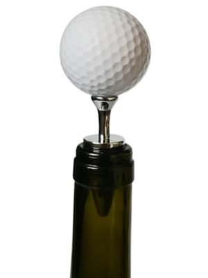 Golf + Tee Shape Red Wine Bottle Stopper, Size: 10 x 4.2cm, Golf + Tee Stopper