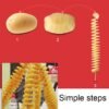 528-6 Popular Tornado Potato Slicer Manual Twist Spiral Potato Cutter Whirlwind Potatoes Machine Potato Vegetables Tools