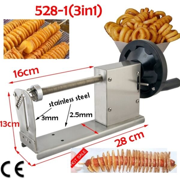 528-1 Manual Twisted Potato Cutter,Potato Chips Slicer,High Quality French Fry Cutter