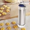 Multifunctional  Household Cookie Biscuit Machine Tool Mold Decorating Mounted DIY Baking with 20 Moulds & 4 Nozzles, Multi-function silver, Multi-function Green