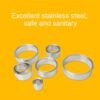 12 PCS / Set Stainless Steel Round Shape Cutting Mould Mousse Cake Doughnut Baking Tools