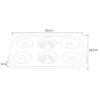HC4103_4.jpg 3 Flowers Type Donuts Cookie Mold Gold 6 Cups Cake Mold Baking Mold Cake Tools Bakeware Kitchen Accessories