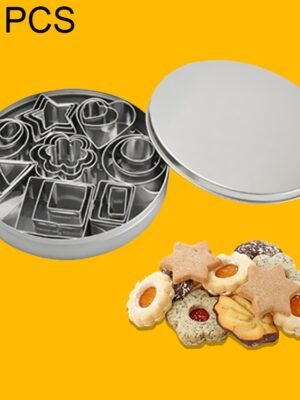 24 PCS / Set Stainless Steel DIY Cookie Biscuits Molds Geometry Baking Tools (Octagon), HC4340A, HC4340B, HC4340C