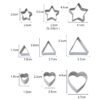 24 PCS / Set Stainless Steel DIY Cookie Biscuits Molds Geometry Baking Tools (Octagon), HC4340A, HC4340B, HC4340C