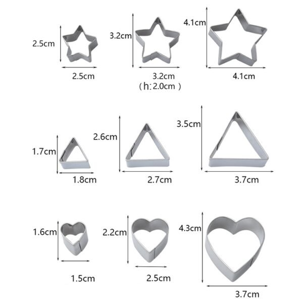 24 PCS / Set Stainless Steel DIY Cookie Biscuits Molds Geometry Baking Tools (Octagon), HC4340A, HC4340B, HC4340C