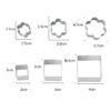 24 PCS / Set Stainless Steel DIY Cookie Biscuits Molds Geometry Baking Tools (Octagon), HC4340A, HC4340B, HC4340C