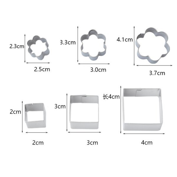 24 PCS / Set Stainless Steel DIY Cookie Biscuits Molds Geometry Baking Tools (Octagon), HC4340A, HC4340B, HC4340C
