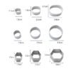 24 PCS / Set Stainless Steel DIY Cookie Biscuits Molds Geometry Baking Tools (Octagon), HC4340A, HC4340B, HC4340C