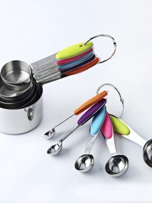 kn650 10 in 1 Colorful Stainless Steel Measuring Spoon Cake Mold Baking Tool Set