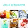 Small Square Ice Mold Trays Multi-layer Mold with Cover Ice Storage Box, 2 Layers