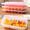Small Square Ice Mold Trays Multi-layer Mold with Cover Ice Storage Box, 4 Layers