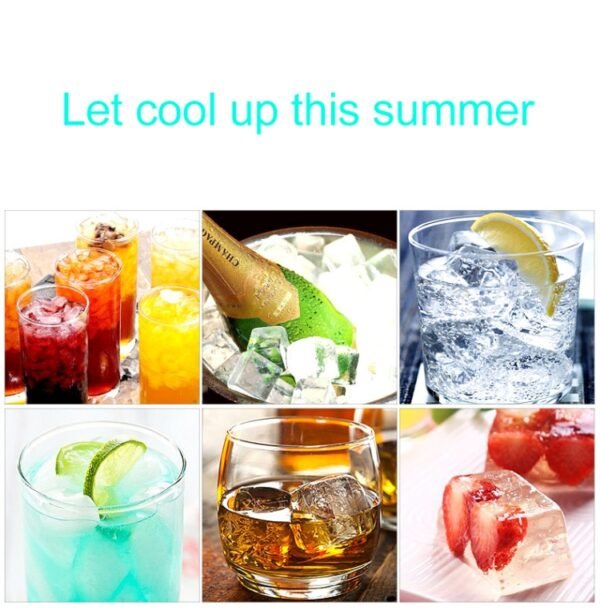Small Square Ice Mold Trays Multi-layer Mold with Cover Ice Storage Box, 5 Layers