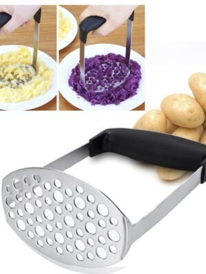 Stainless Steel Manual Pumpkin Potato Ricer Masher with Broad and Ergonomic Horizontal Handle