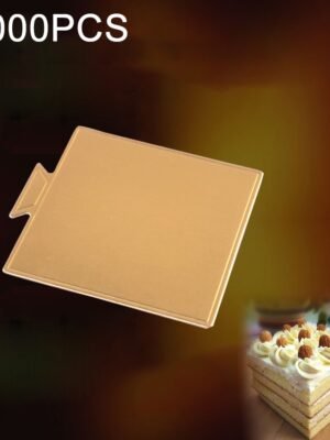 100 / Pack Small Square Cake Cardboard Pad Thick Rigid Golden Cake Mousse Cake Mat