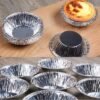 HC8317_4.jpg 100pcs / Pack Aluminum Foil Egg Tart Cup Cake Holder, Size: 7.5 x 4 x 2cm