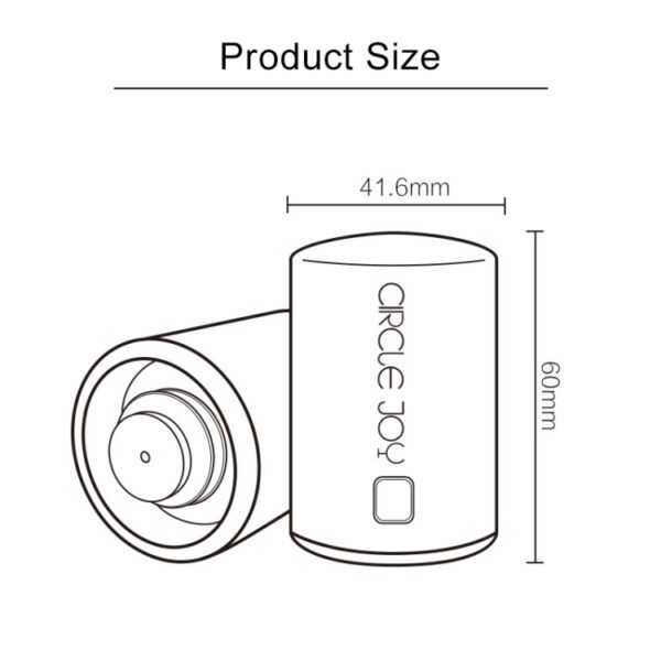 Original Xiaomi Youpin Circle Joy Stainless Steel Vacuum Memory Wine Stopper