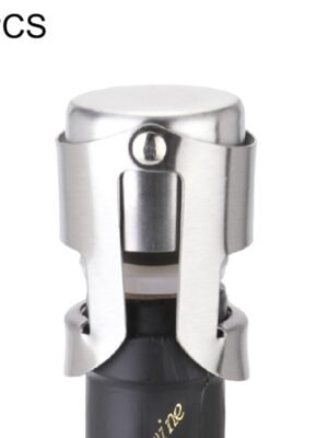 5 PCS Novel Stainless Steel Champagne Wine Bottle Stopper, 5 PCS  Wine Bottle Stopper