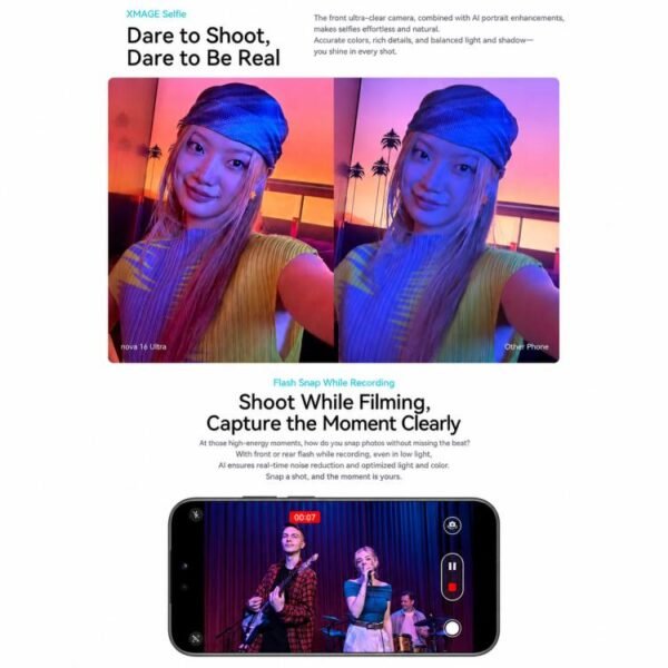 Huawei nova 16 Ultra, 12GB+256GB, Side Fingerprint Identification, 6.84 inch HarmonyOS 6.1 Kirin 9010S Octa Cora, NFC, OTG, Not Support Google Play, 12GB+256GB