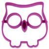 Cartoon Owl Shape Egg Frying Ring Mold Silicone Egg Fried Mould Omelette Mold(Purple)
