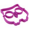 Cartoon Owl Shape Egg Frying Ring Mold Silicone Egg Fried Mould Omelette Mold(Purple)