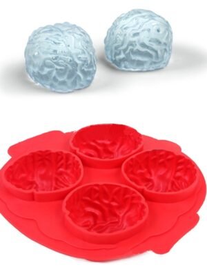 Silicone Brain Freeze Shaped Ice Cube Tray (Random Color Delivery)