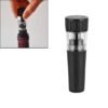 Reusable Vacuum Stopple Bottle Stopper Cork Plug for Wine Liquor(Black)
