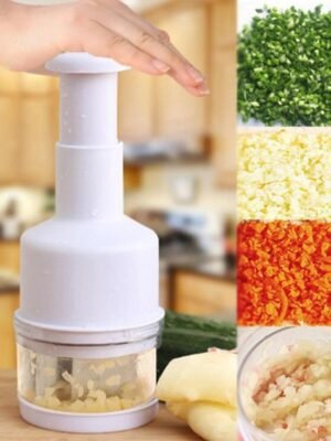 Stainless Steel Onion Cutting Instrument / Ginger Garlic Cutter, Size: 22x8x8cm, Random Color Delivery