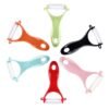 S-KA-0511RG-1.jpg T Shaped Ceramic Skin Peeler with Durable ABS Handle, Random Color Delivery, T Shaped Peel Knife